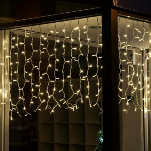 Icicle Curtain Lights | Warm White | Diwali Decoration