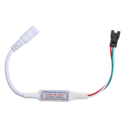 Mini RGBIC Strip Light Controller with 21 Key Remote Control