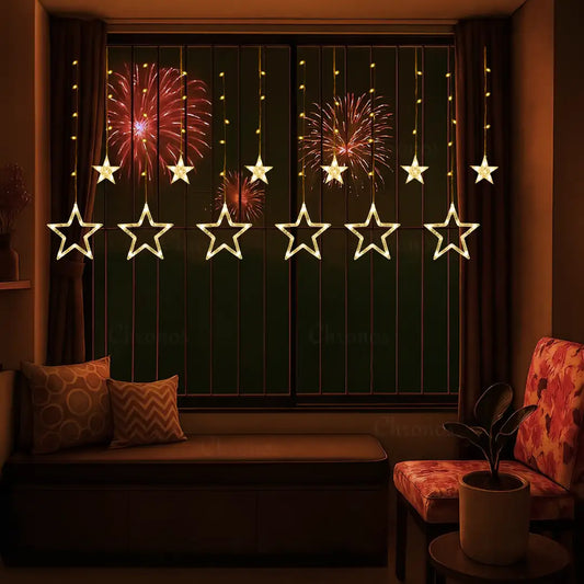 Star Curtain Lights | Warm White LED