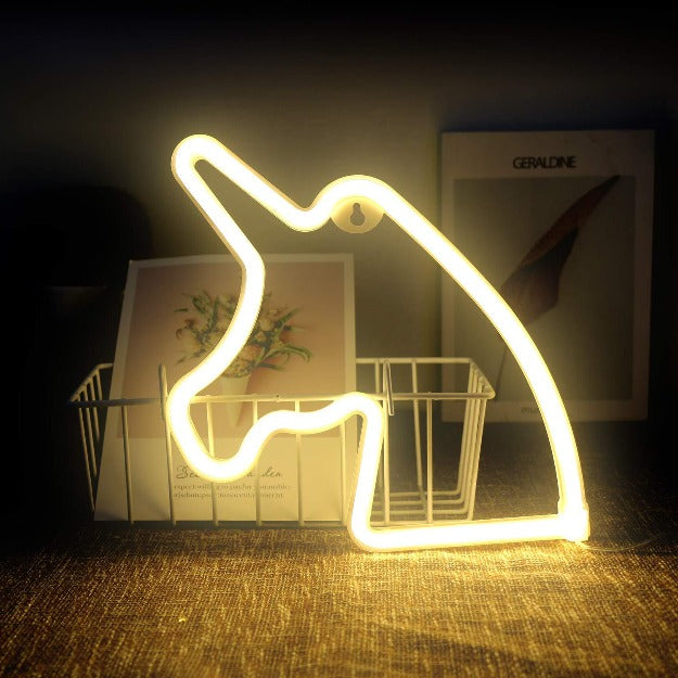 Unicorn Neon Sign Light | Battery & USB Operated