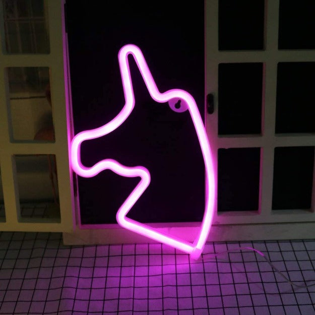 Unicorn Neon Sign Light | Battery & USB Operated