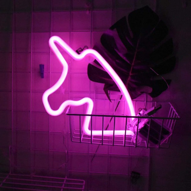 Unicorn Neon Sign Light | Battery & USB Operated