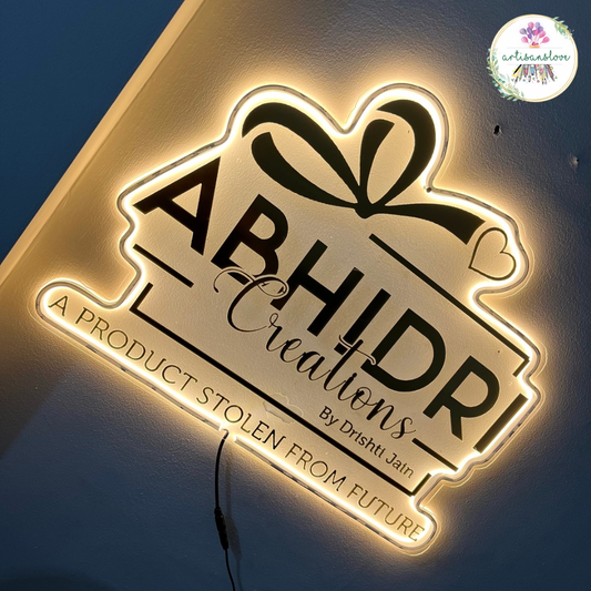 Logo cutout LED name plate