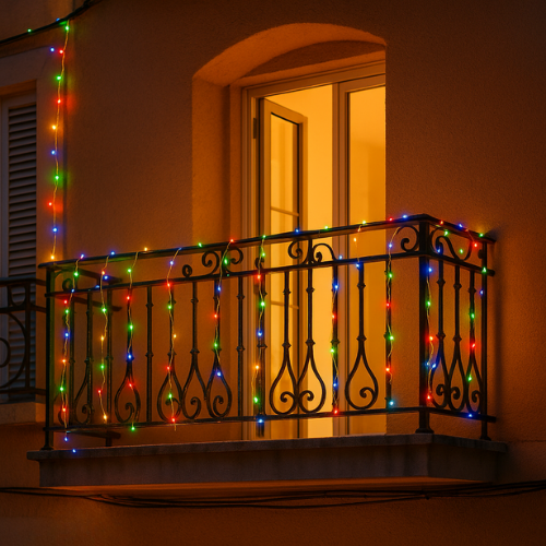 Music Beats Sync Copper Wire Fairy LED String Lights - 3AA Battery Operated | 12 Function Remote Control | IP44 Waterproof | Multi