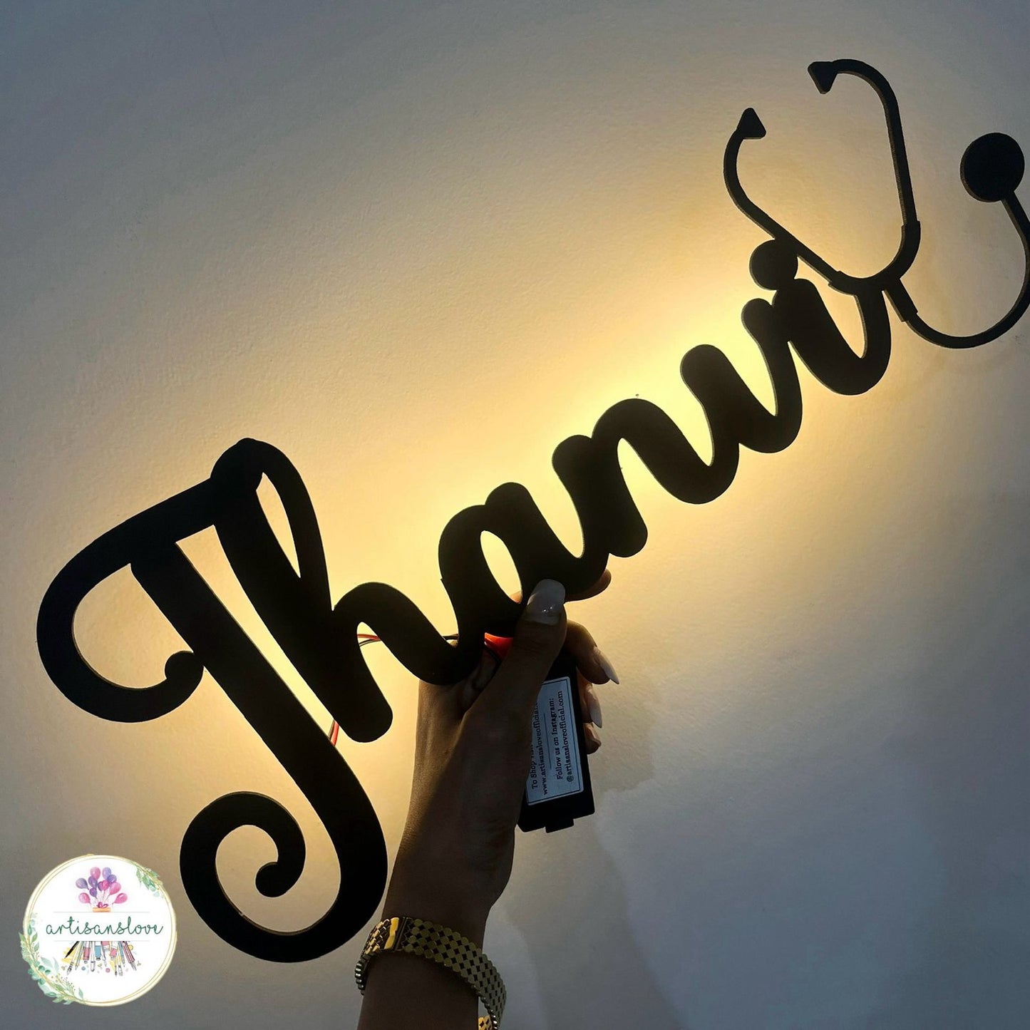 Wireless LED Name Plates