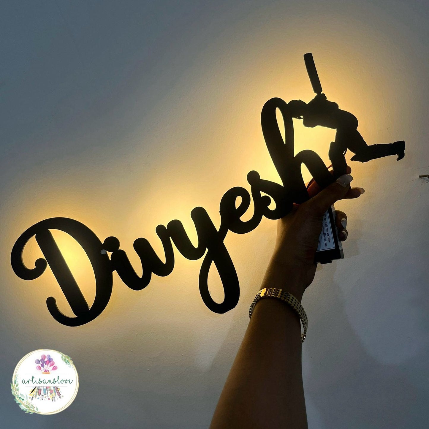 Wireless LED Name Plates