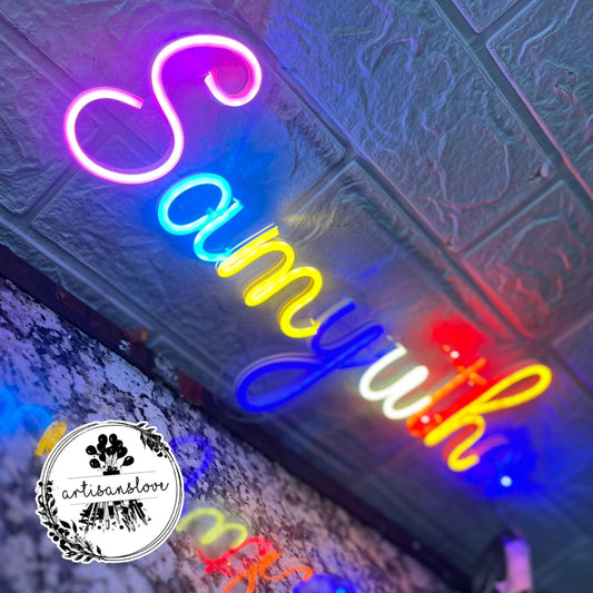 Custom Multicolour neon