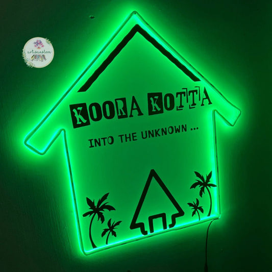 Resort/Hotel LED name plate