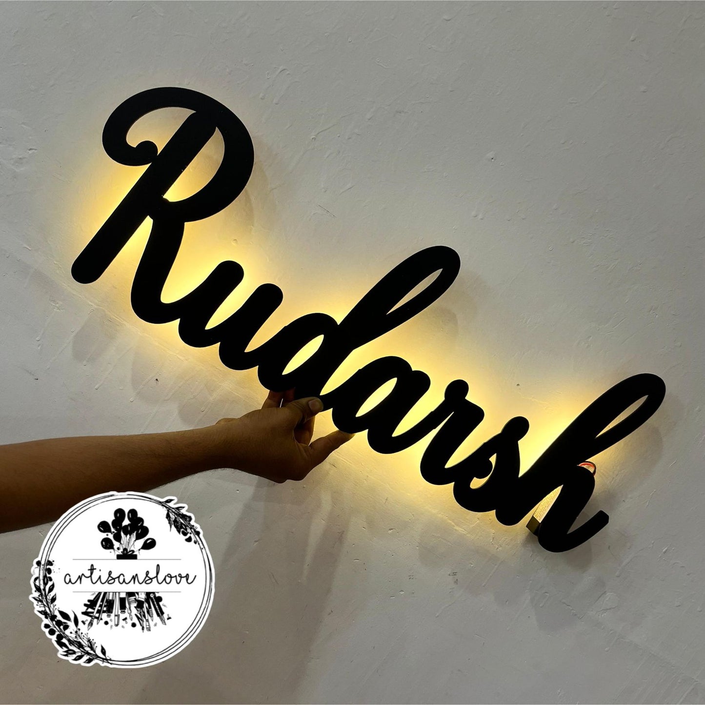 Wireless LED Name Plates