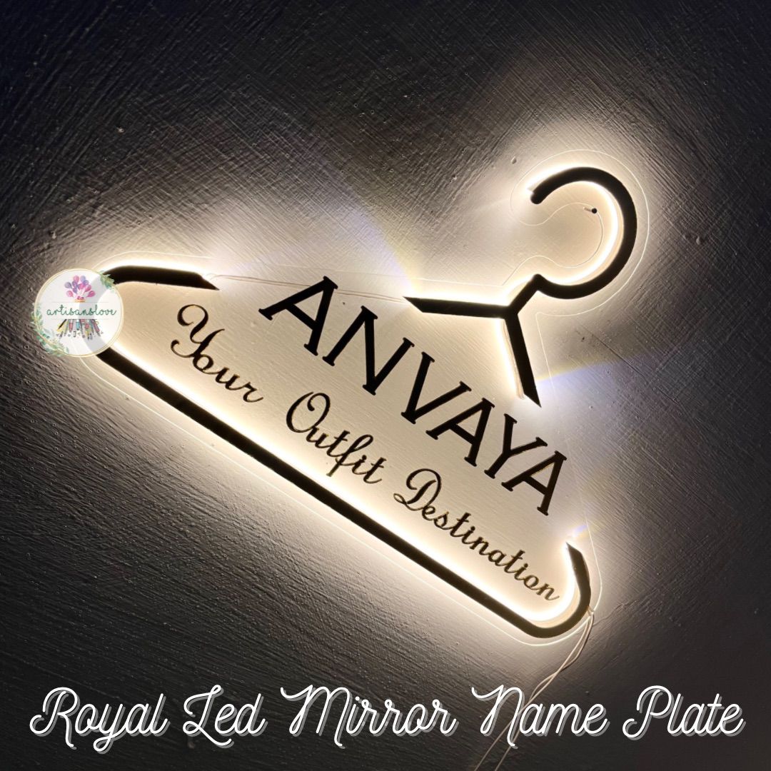 Boutique LED name plate