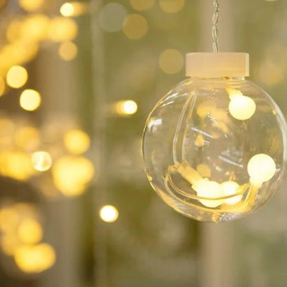 Wish Ball Curtain Lights | 12 Wish Balls | Warm White LED