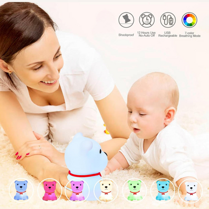 Puppy Dog Silicone Night Lamp