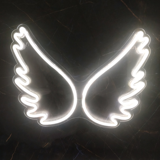Angel Wings Neon Sign Light Wall Hanging | USB Operated