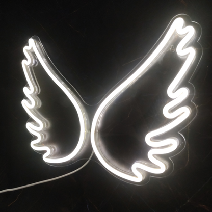 Angel Wings Neon Sign Light Wall Hanging | USB Operated