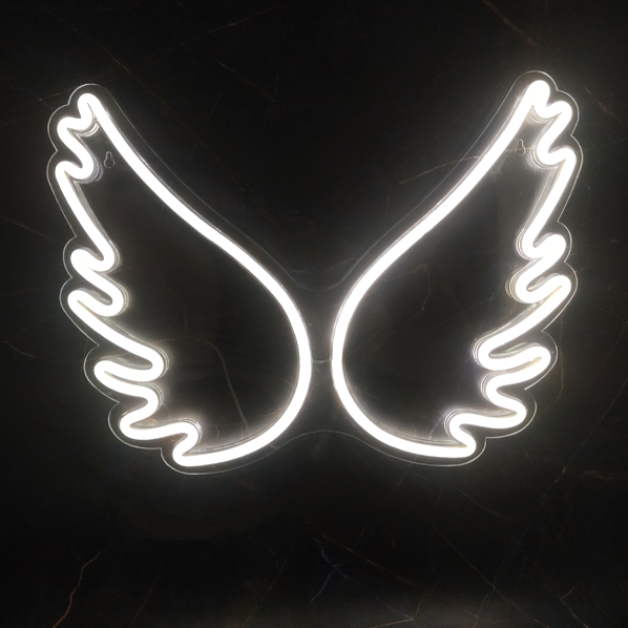 Angel Wings Neon Sign Light Wall Hanging | USB Operated