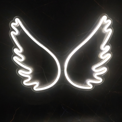 Angel Wings Neon Sign Light Wall Hanging | USB Operated