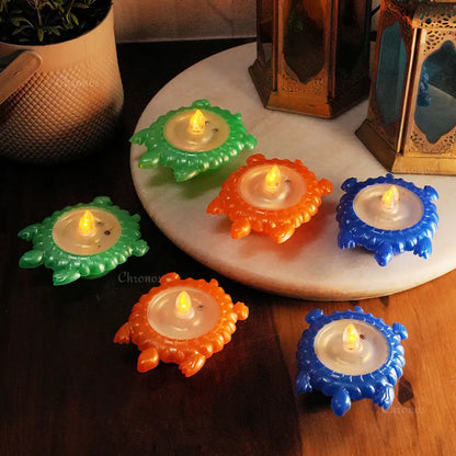 Kuber Diya – Water-Sensor Pixel LED Light (Pack of 6)