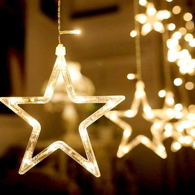 Star Curtain Lights | Warm White LED