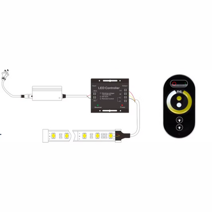 CCT Tunable LED Controller Dimmer | RF Touch Remote | 12V/24V