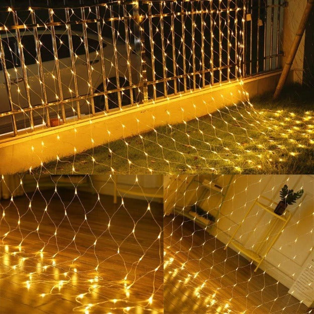 LED String Mesh Net Lights | Warm White | Diwali Decoration