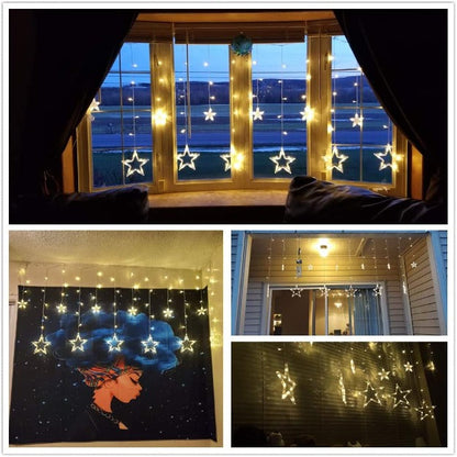 Star Curtain Lights | Warm White LED