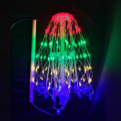LED Decorative Light Umbrella – Rainbow & Warm White Illumination | 8 Lighting Modes | IP44 Weatherproof