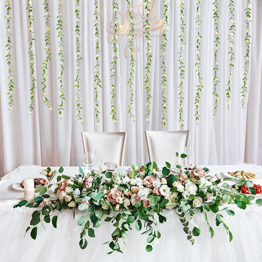 Leaves Garland Curtain Lights | Warm White | Diwali Decoration