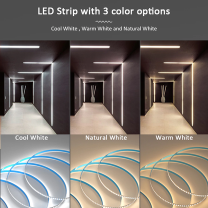 Running Flowing Water LED Strip Lights Kit - 2835 120L/m 24V WS2811 with Wireless Controller and Power Supply