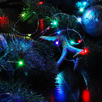 Copper Wire Fairy LED String Lights - 3AA Battery Operated - Multi LED