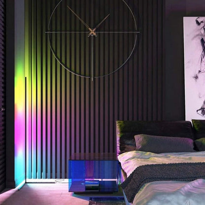 Smart RGBIC Corner Floor Lamp | Remote Control Color Changing