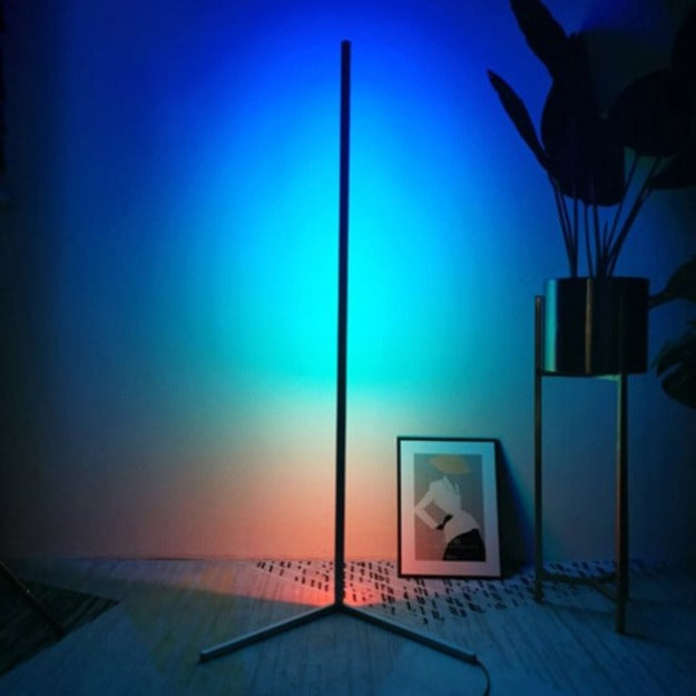 Smart RGBIC Corner Floor Lamp | Remote Control Color Changing