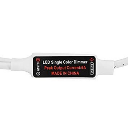 DC5V-24V 6 Keys Mini Remote Control IR Dimmer for Single Color LED Strip Light