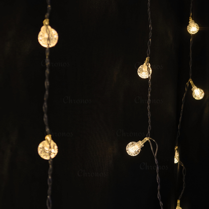 Bubble Curtain Lights – Warm White | 8 Modes | Plug & Play