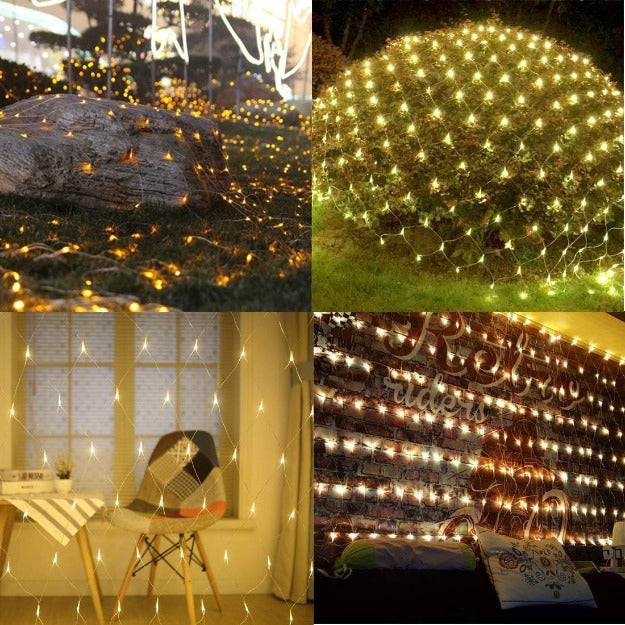 LED String Mesh Net Lights | Warm White | Diwali Decoration