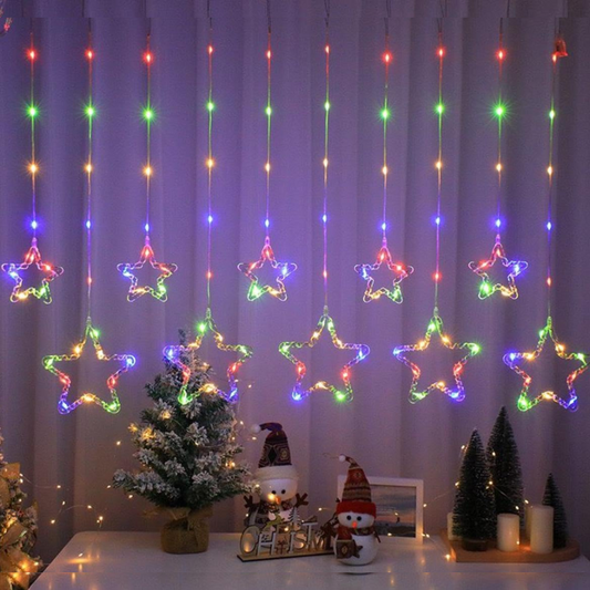 LED Fairy Star Curtain Light | Multi - Water Resistance