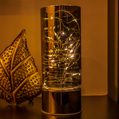 Glass Table Lamps with Fairy Lights | Open Top Glass