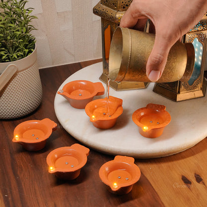 LED Brown Diya with Water Sensor