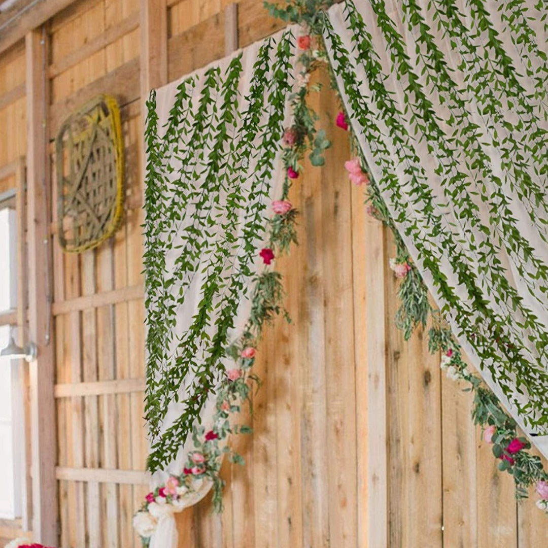 Leaves Garland Curtain Lights | Warm White | Diwali Decoration