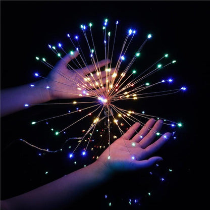 Firework Copper Wire Fairy LED String Lights  - 8 Function Remote Control | IP44 Waterproof | Multi LED