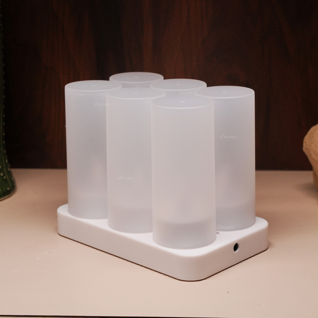 Rechargeable Tea Light LED Candles | Pack of 6 | Pack of 12
