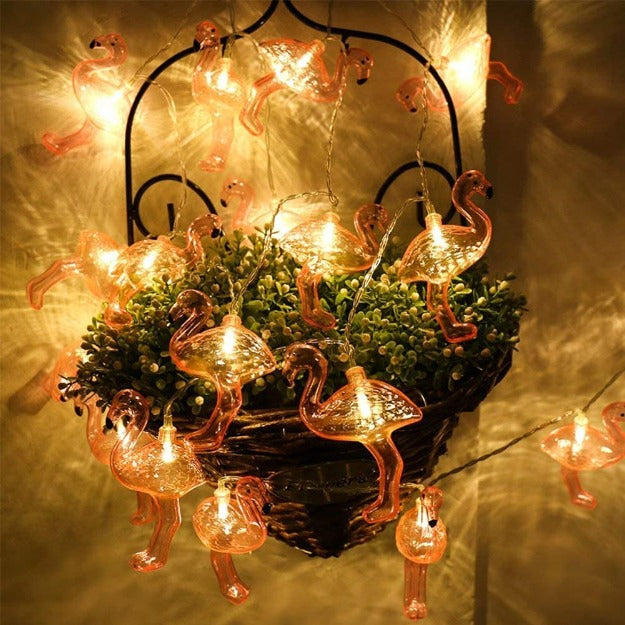 Flamingo String Lights - Warm White LED