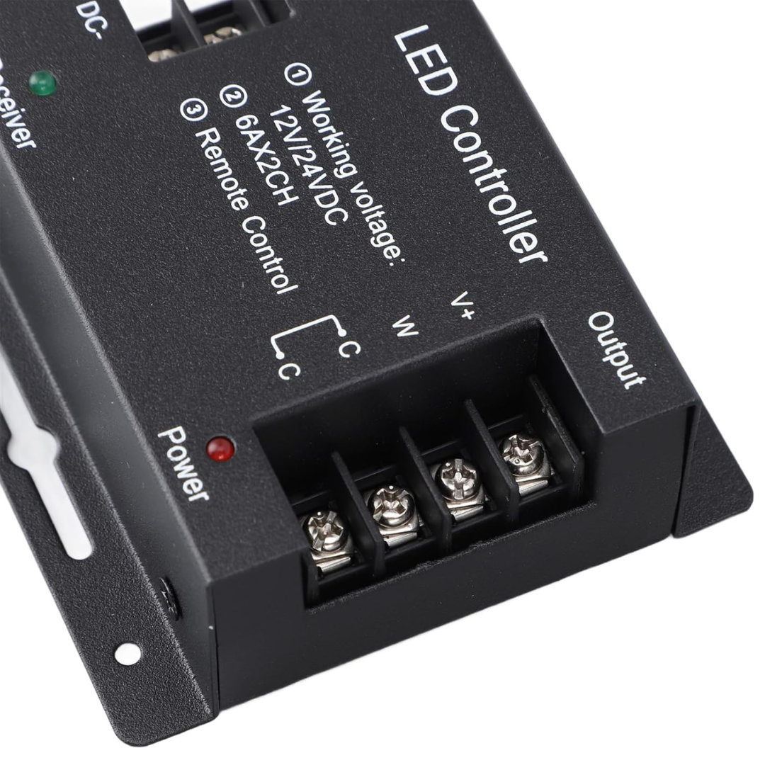 CCT Tunable LED Controller Dimmer | RF Touch Remote | 12V/24V