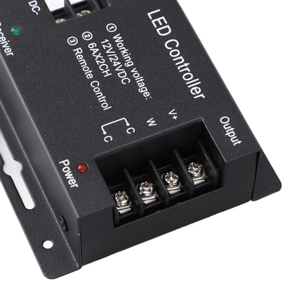 CCT Tunable LED Controller Dimmer | RF Touch Remote | 12V/24V
