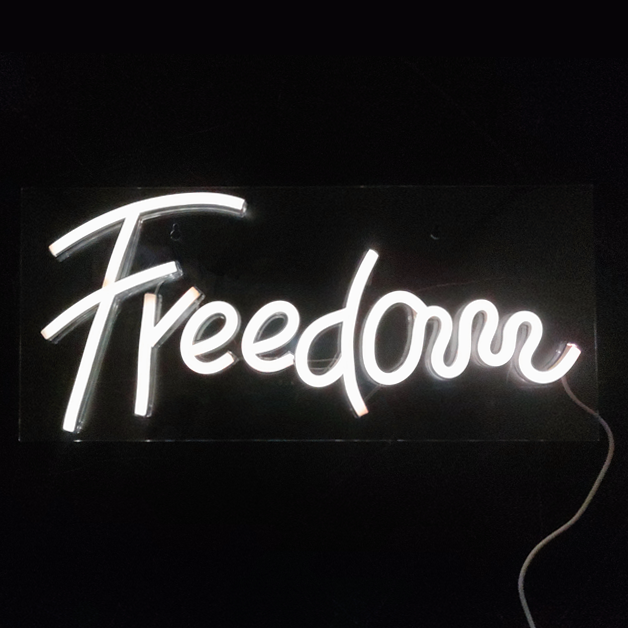 Freedom Neon Sign Light Wall Hanging | USB Operated