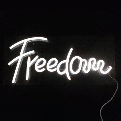 Freedom Neon Sign Light Wall Hanging | USB Operated