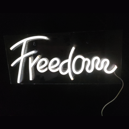 Freedom Neon Sign Light Wall Hanging | USB Operated