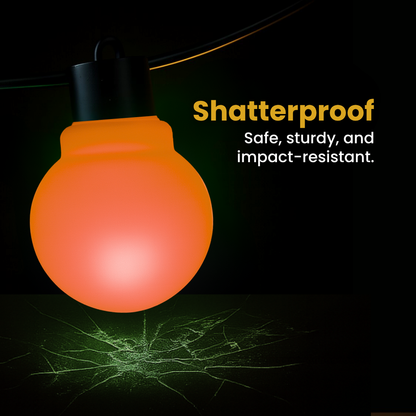G50 RGBIC Waterproof Outdoor Bulb String Lights – USB Operated | 20 Smart LED Bulbs for Balcony, Garden, Events