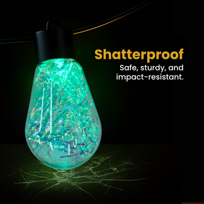 G50 RGBIC Waterproof Outdoor Bulb String Lights – USB Operated | 20 Smart LED Bulbs for Balcony, Garden, Events