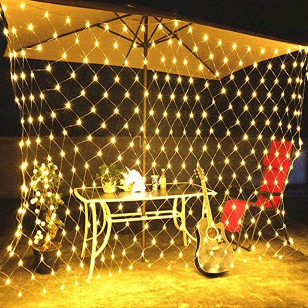 LED String Mesh Net Lights | Warm White | Diwali Decoration