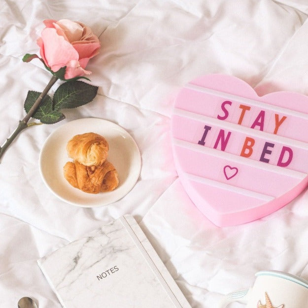 Heart shaped Cinematic Light Box | Pink